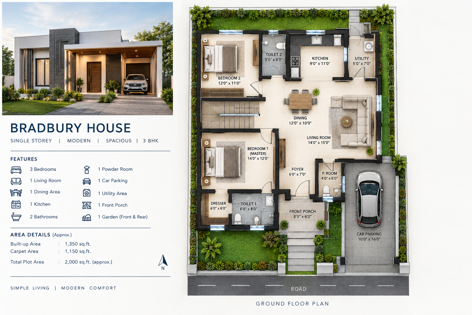 Bradbury House Floor Plan