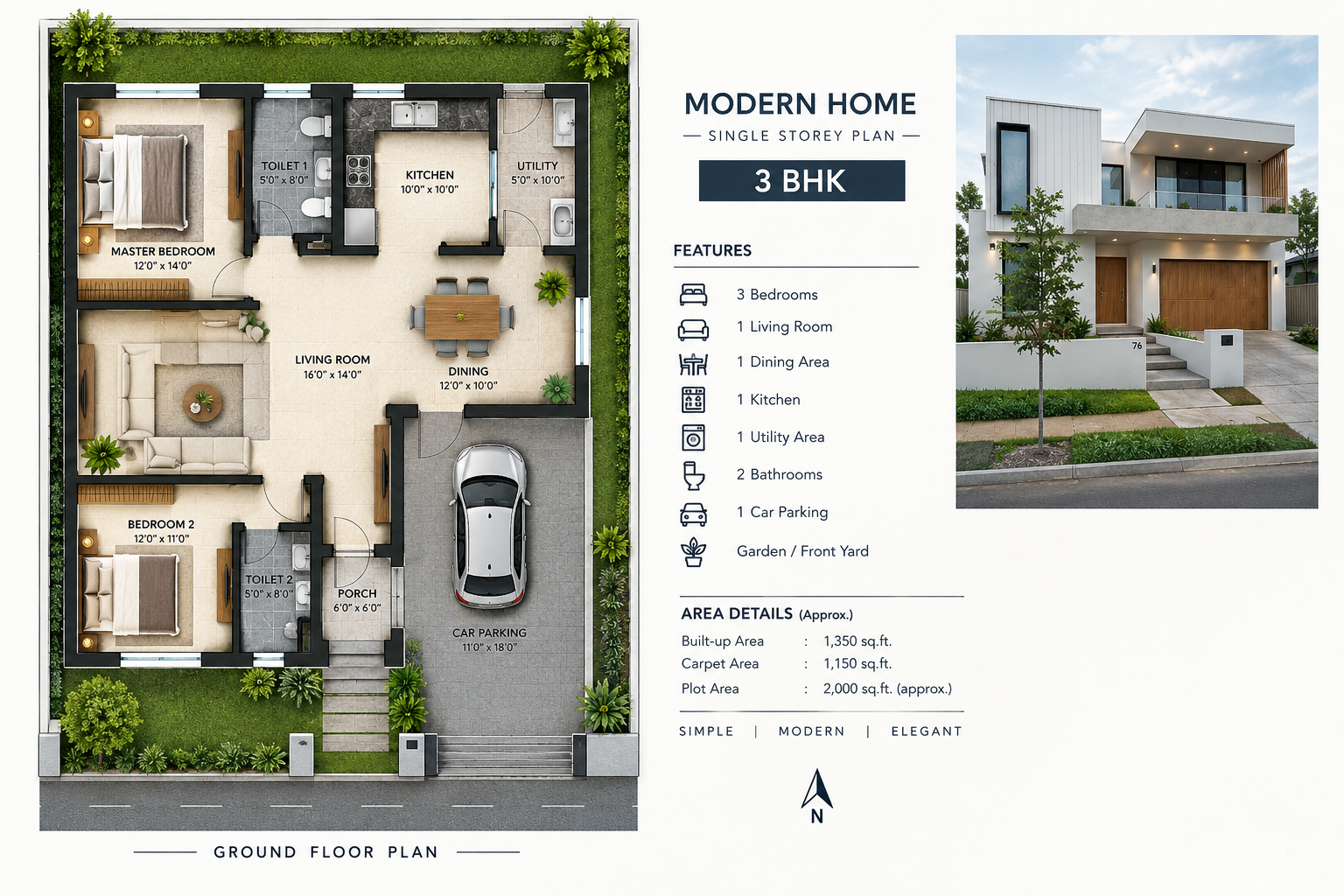 Double Storey Floor Plan