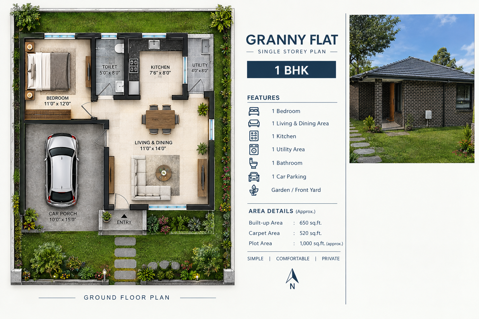 19 Starr Granny Flat Floor Plan